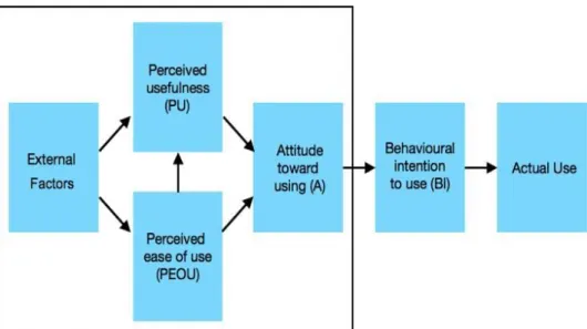 Figure 1 - The TAM Model relationships 