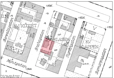 Figur 3. Detaljplan för KV Klasen 10 på Brahegatan 5 i Jönköping. 