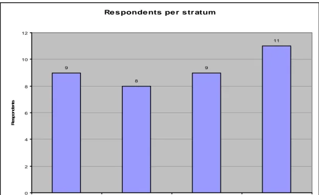 Figure 5-1 Respondents per stratum 