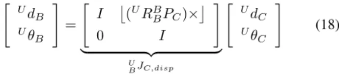 Fig. 4. Force/Moment Transformation from C to B.