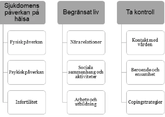 Figur 1: Översikt av kategorier och subkategorier 