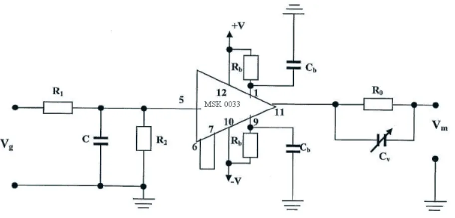 Figure 5 Circuit diagram of buffer amplifier (Adapted from Cooray 12 )  