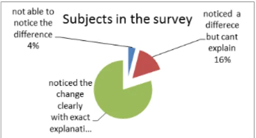 Figure 11. Subjective Testing Survey.