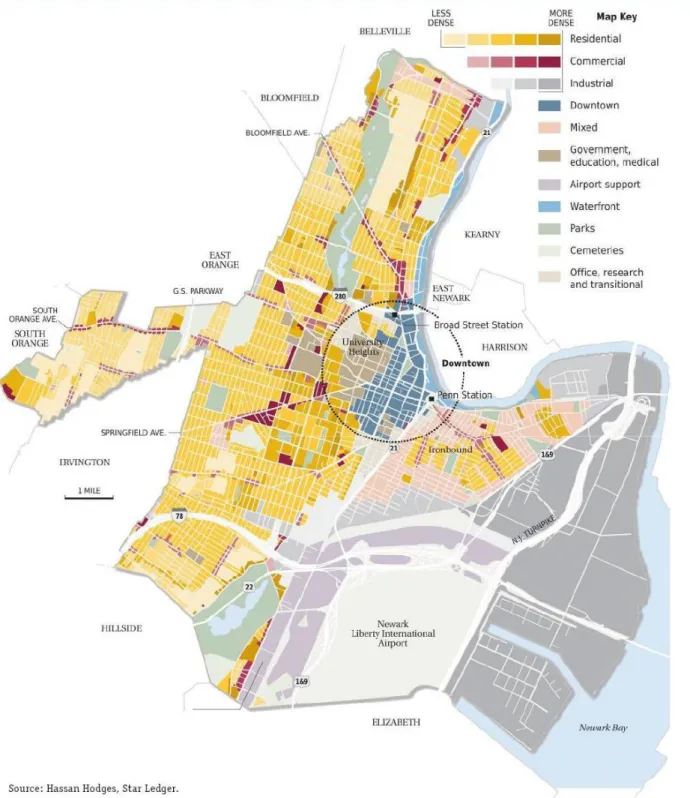 Figure 4.6 Newark city map 