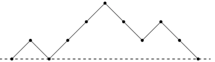 Figure 2.4: A Simple Random Walk with 2n “ 10 Walks.