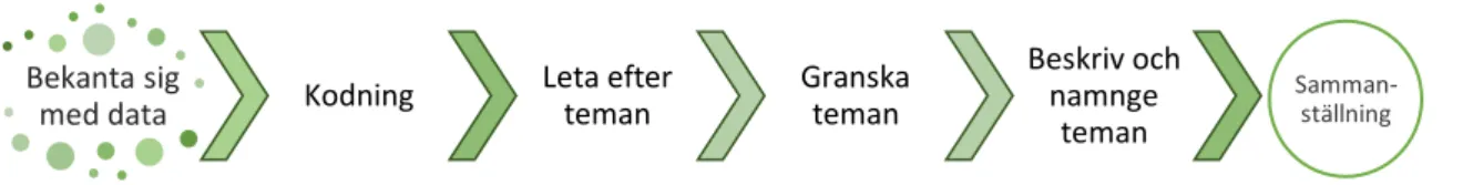 Figur 1. De olika faserna i analysprocessen.  