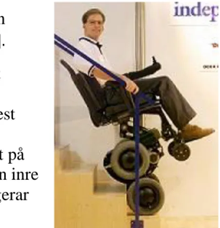 Figur  1 . IBOT elektrisk  trappklättrare rullstol. 