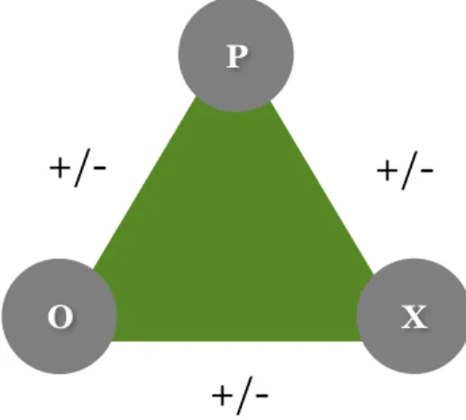 Figure 1: Heider’s P-O-X Model.  