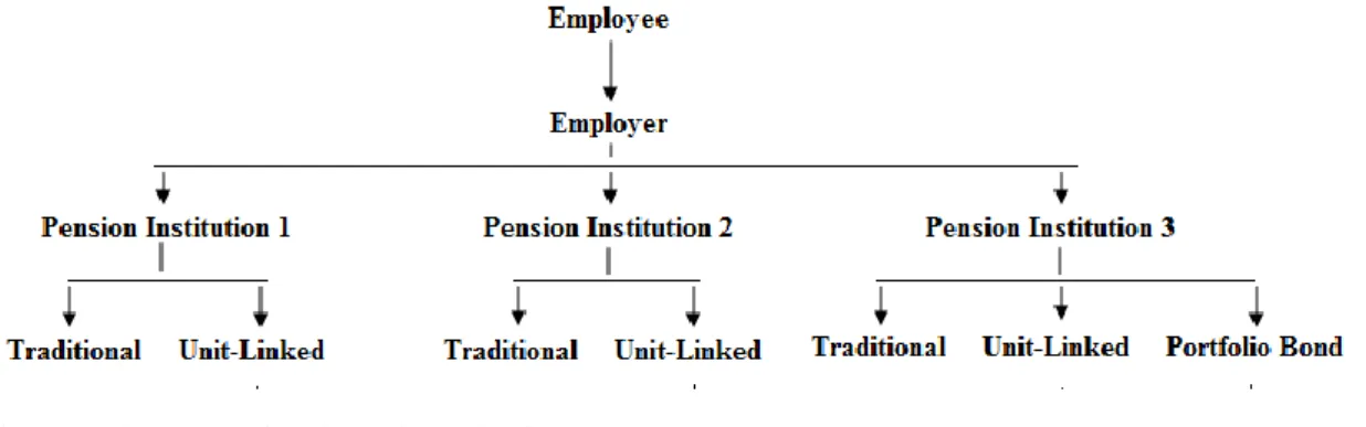 Figure 2 The occupational pension selection system 