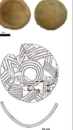 Fig. 5. a) Miniature vessel found in grave 2–4 at  Laajamaa 1, northern Finland. Photo: author