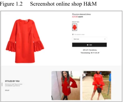 Figure 1.2  Screenshot online shop H&amp;M 