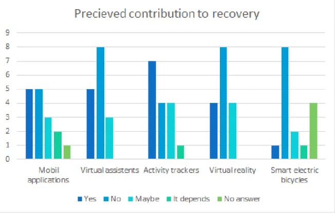 Figure 5: Perceived contribution to recovery 