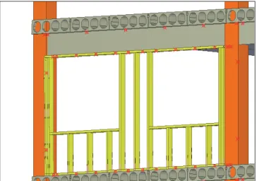 Figure 3: In-appropriate attachment of in-fill walls. 