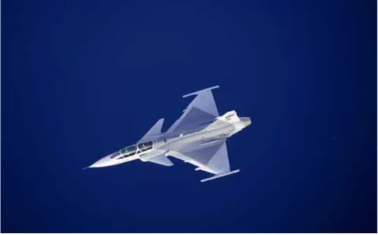 Figure 1. The JAS 39 GRIPEN C/D. Permission to use picture by GKN Aerospace. [4] 