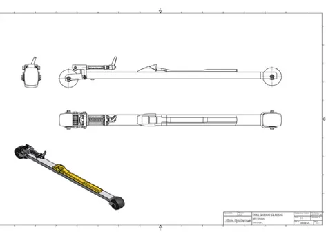 Fig. 2 The Camber-Ski, with the camber and adjustable grip function. 