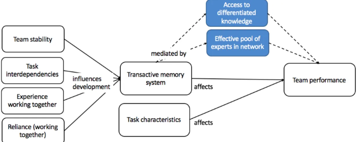 Figure 4. Influences on TMS and performance 