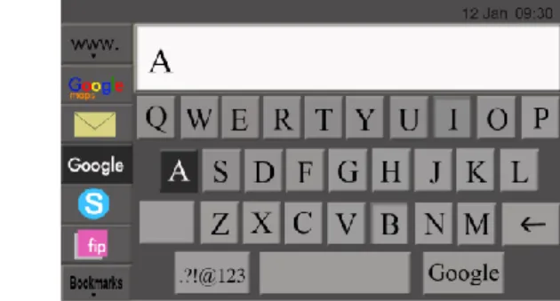 Figure 11. Concept 2.  Figure 12. Keyboard of concept 2. 