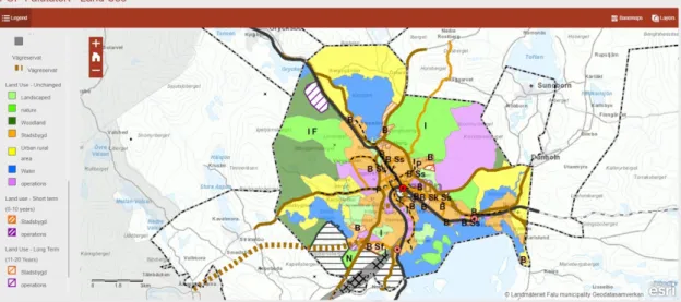 Figure 1: Ongoing in-depth overview comprehensive plan for Falun Territory  and the Periphery - Land Use