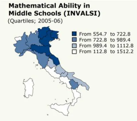 Figure 4: Mathematical Ability in Middle Schools 2006 