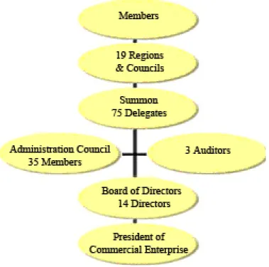 Figure 5.1 shows the ownership and the organizations democratic structure in English. Data from  About Swedish Meats, (2006), Mobärg, H