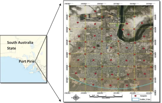 Figure 1. Study area and point sampling strategy.