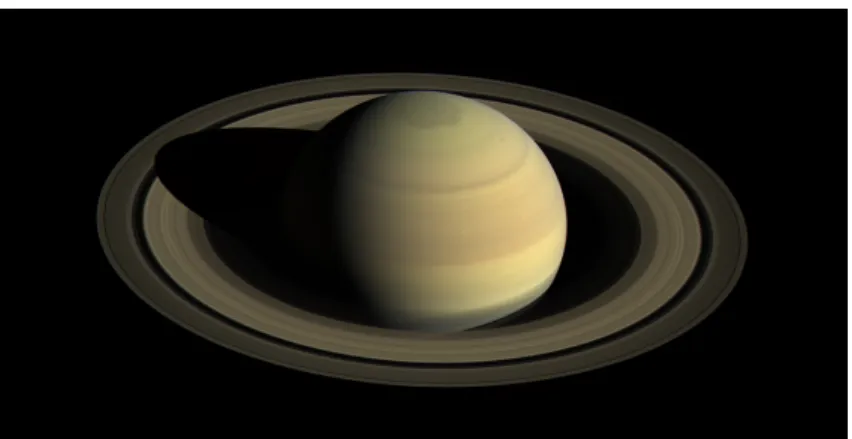 Figure 7. Saturn, photographed by Cassini.