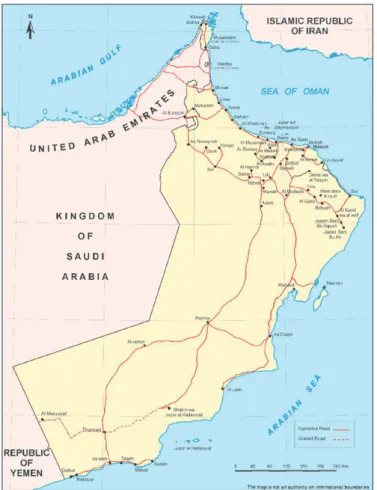 Figure 4. Map of Oman. Source: 