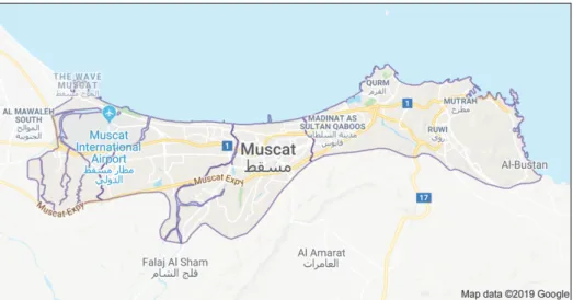 Figure 5. Map of Muscat Governorate. 
