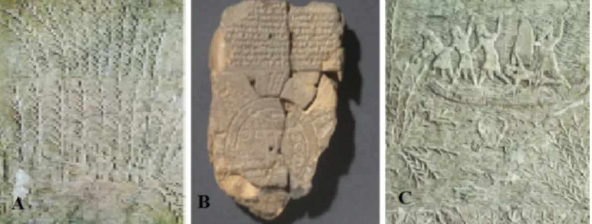 Figure 2. Some photos reflecting Sumerian life in the marshes [8]. (A) “He (Merodach-Baladan, King of  Babylon) fled like a bird to the swampland” and “I (Sennacherib, King of Assyria) sent my warriors into the  midst of the swamps … and they searched for 