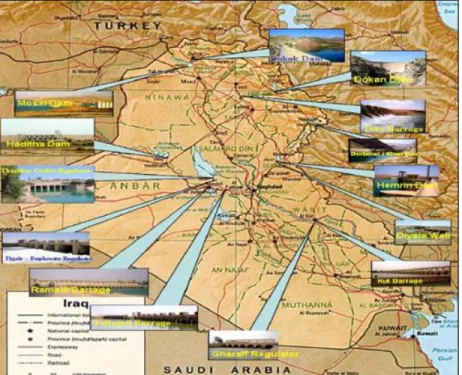 Table 5: Dams of the Rivers Tigris and Euphrates basins in Iraq 