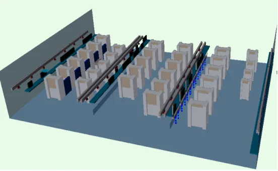 Figure 7.2.  Three dimensional view of press hall 