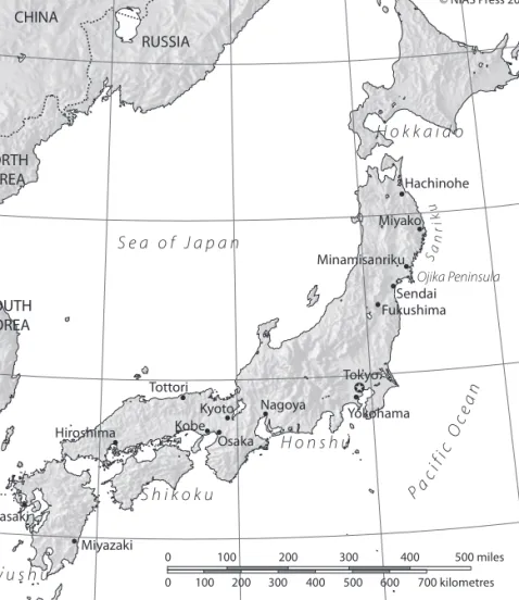 Figure 0.1: Map of Japan