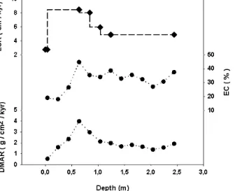 Figure 2. Example of different resolution of SBMAR and EC (Clemens and Prell, 1990).