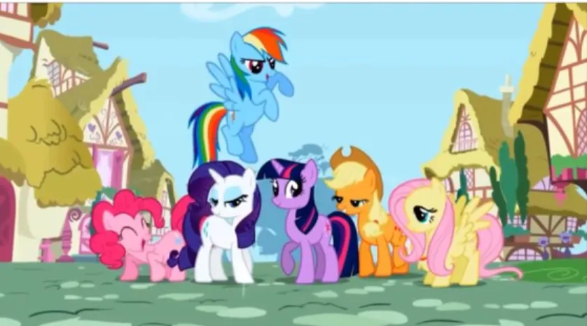 Figur 5  Skärmdump från introt till  fjärde säsongen av My Little Pony: 