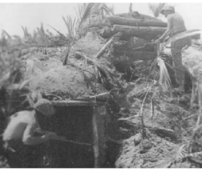 Figure 2-8: Japanese pillbox, Iwo Jima, 1945.  