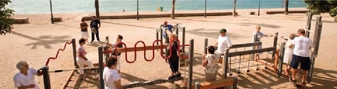 Figur 7.  Lappsets rehabiliteringspark för äldre i Spanien. Bild från http://www.lappset.com