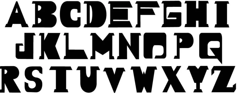 Figure 9: Typeface - Enigma 