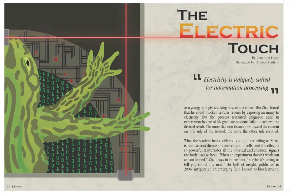 Figure 5: The Electric Touch Magazine Spread 