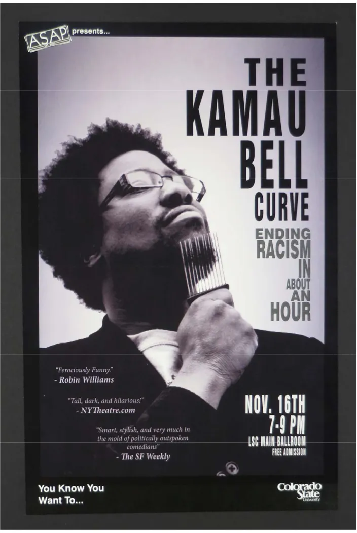 Figure 2: Kamau Bell Poster 1.  