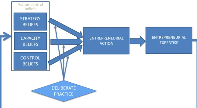 Figure 1. The model of entrepreneurial expertise development