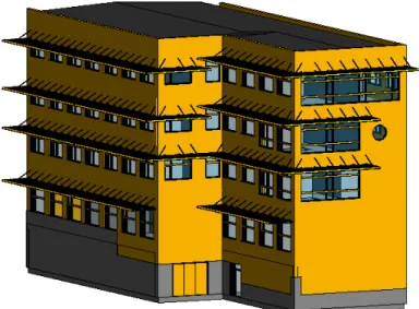 Figur 3 JTH:s första vinge gjord i Autodesk Revit. 