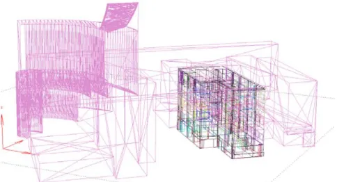 Figur 7 BIM-modellen i Ecotect i 3D-Editor läge. 