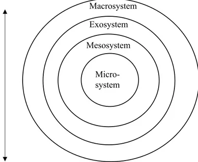 Figure 1. Bronfenbrenner's bio-ecological model . 