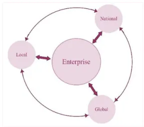 Figure 3 - An Enterprise’s Interplay with its  External Surroundings 