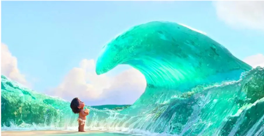 Figure 1. The ocean portrayed as a living creature. Source: (Moana, 2016). 