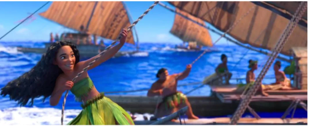 Figure 7. Female wayfinder. Source: (Moana, 2016). 