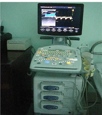 Figure 2: This is the ultrasound machine used in study [photo by Dr.Vo Ho Quynh Nhu].  