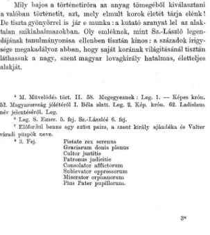 52. Magyarország jólétéről L Béla alatt. Lég. 2. Kép. krón. 62. Ladislaus név jelentéséről