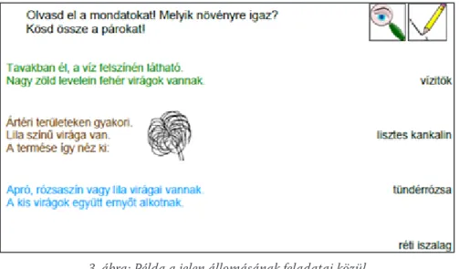 3. ábra: Példa a jelen állomásának feladatai közül