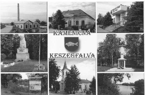 8. kép. Keszegfalva (szlovákul Kameničná) község képeslapja 